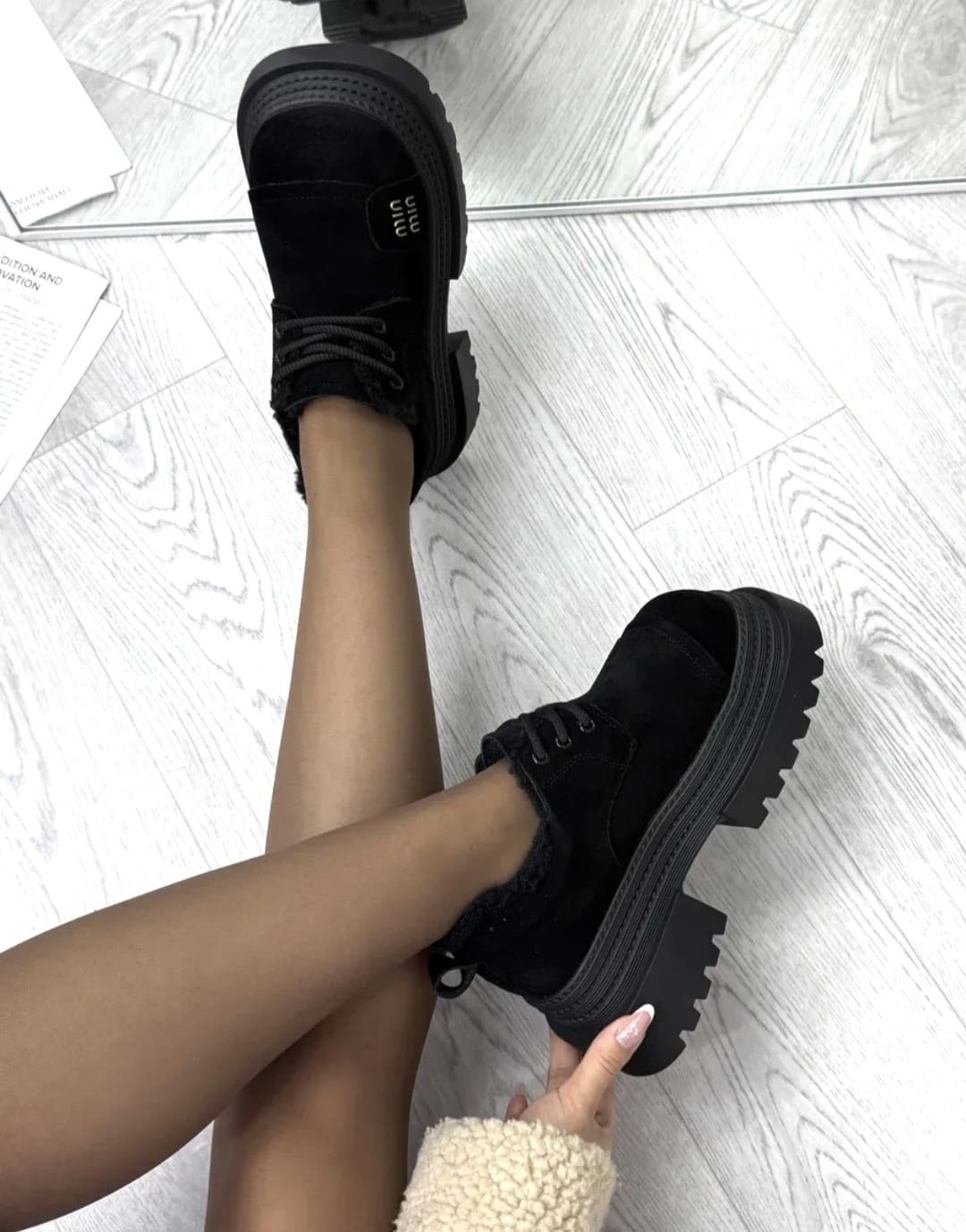 ,женские полуботинки,ботинки женские,ботинки женские чер иск велюр,женская