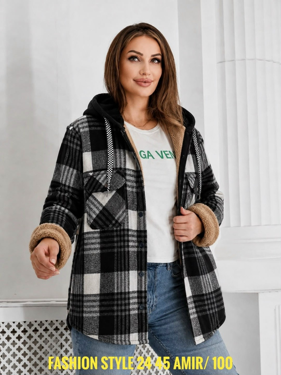 худи теплая в клетку удлиненная на меху tanhia fashion,теплая кофта,кофта женская,рубашка оверсайз теплая в клетку удлиненная,рубашка оверсайз теплая в клетку