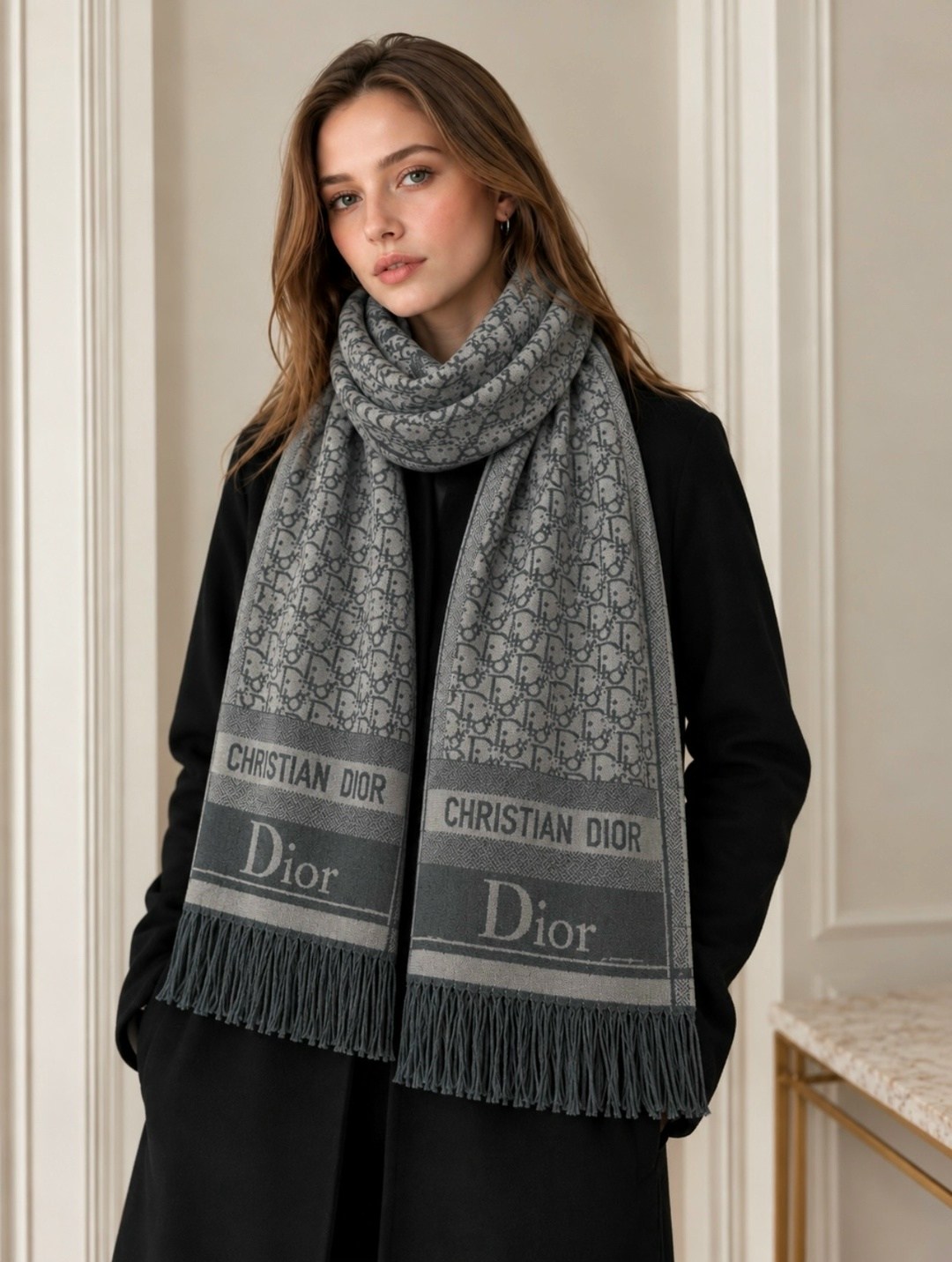 шарф dior,палантины dior,диор шарф,шарфик диор,кашемировый шарф