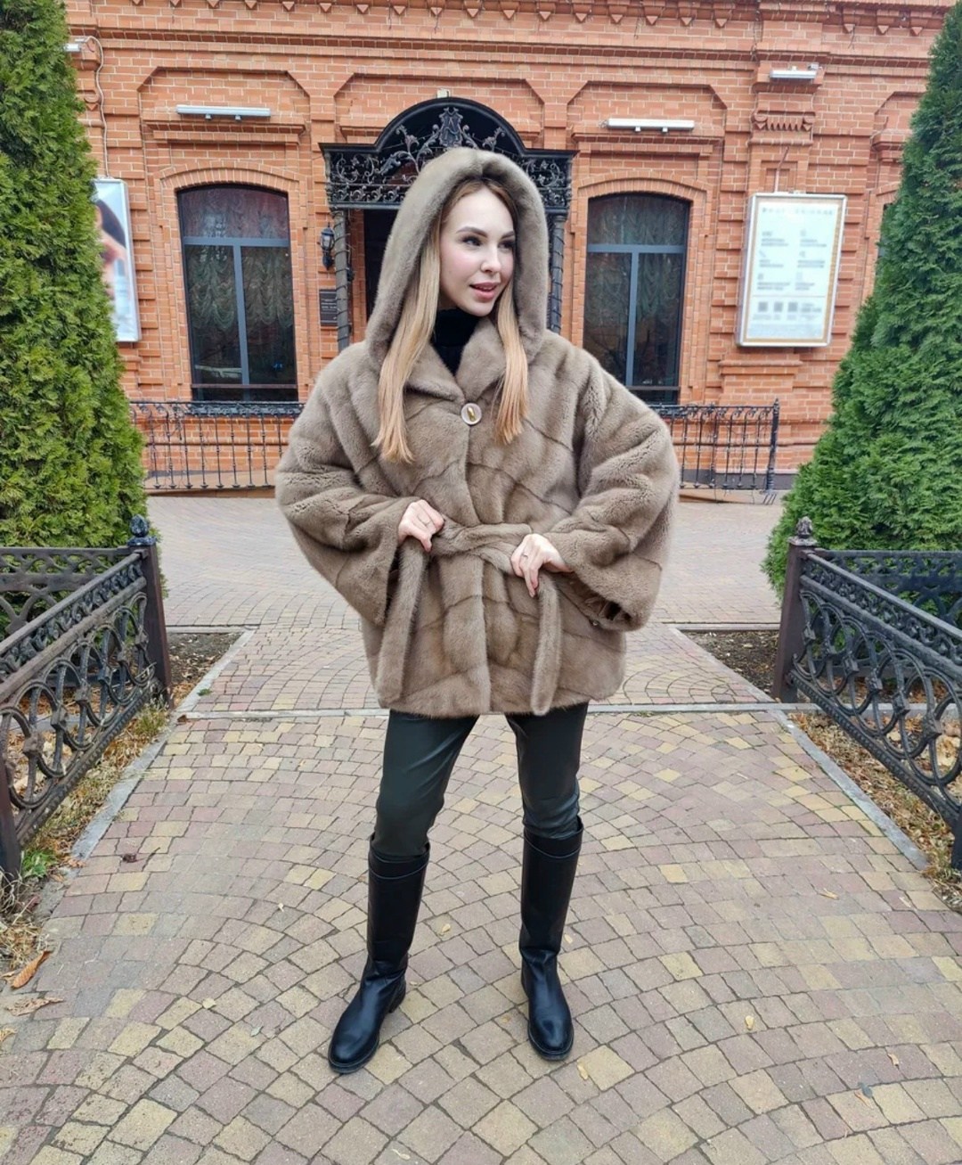 норковая шуба,короткая норковая шуба,шуба из норки,норковая шуба в цвете графит,норковая шуба кимоно