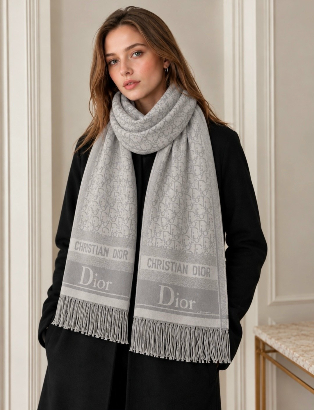 шарф dior,палантины dior,диор шарф,шарфик диор,кашемировый шарф