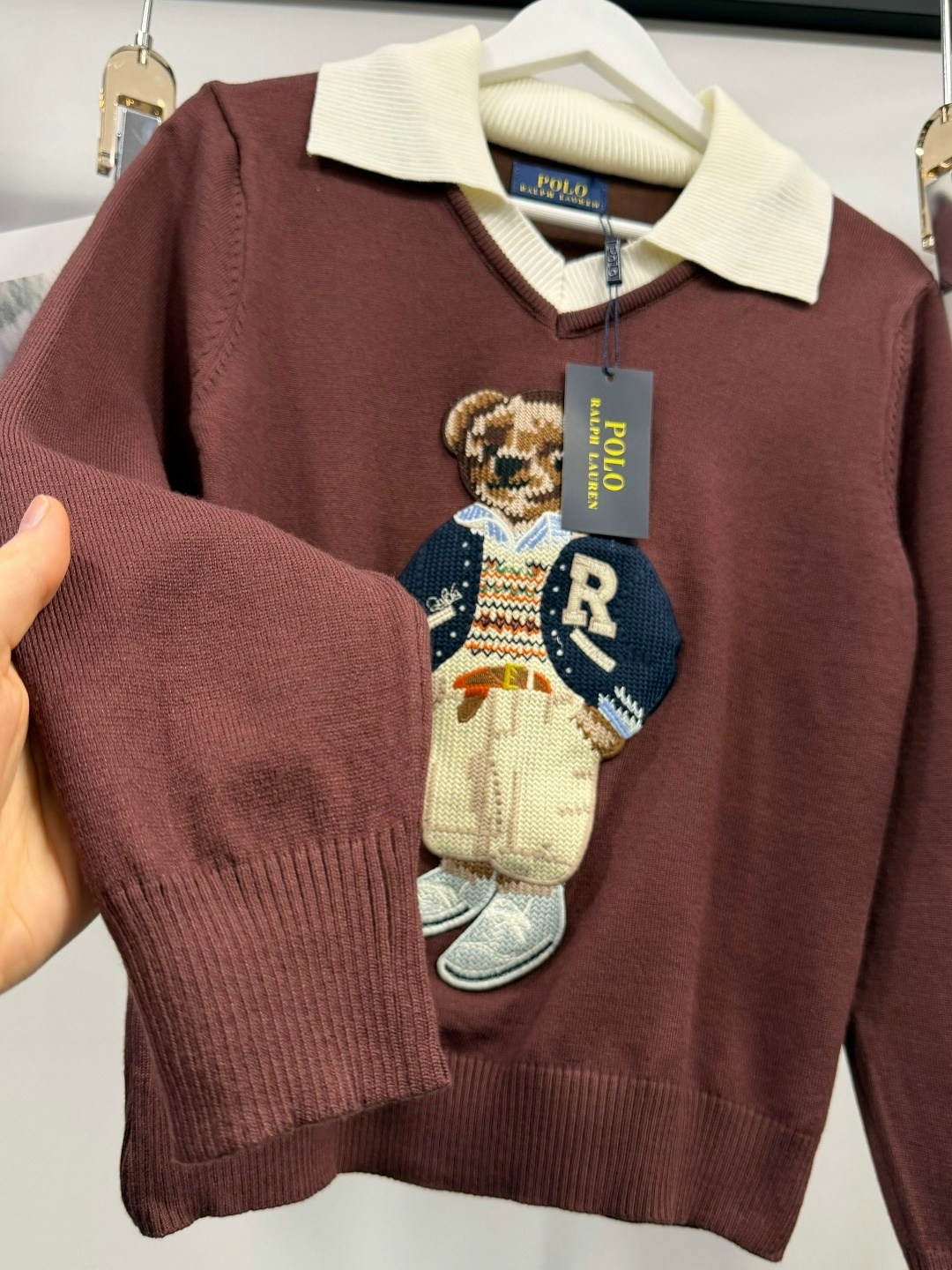 ralph lauren polo bear,свитер ralph lauren,свитер polo ralph lauren,свитер с мишкой,свитер с вышивкой