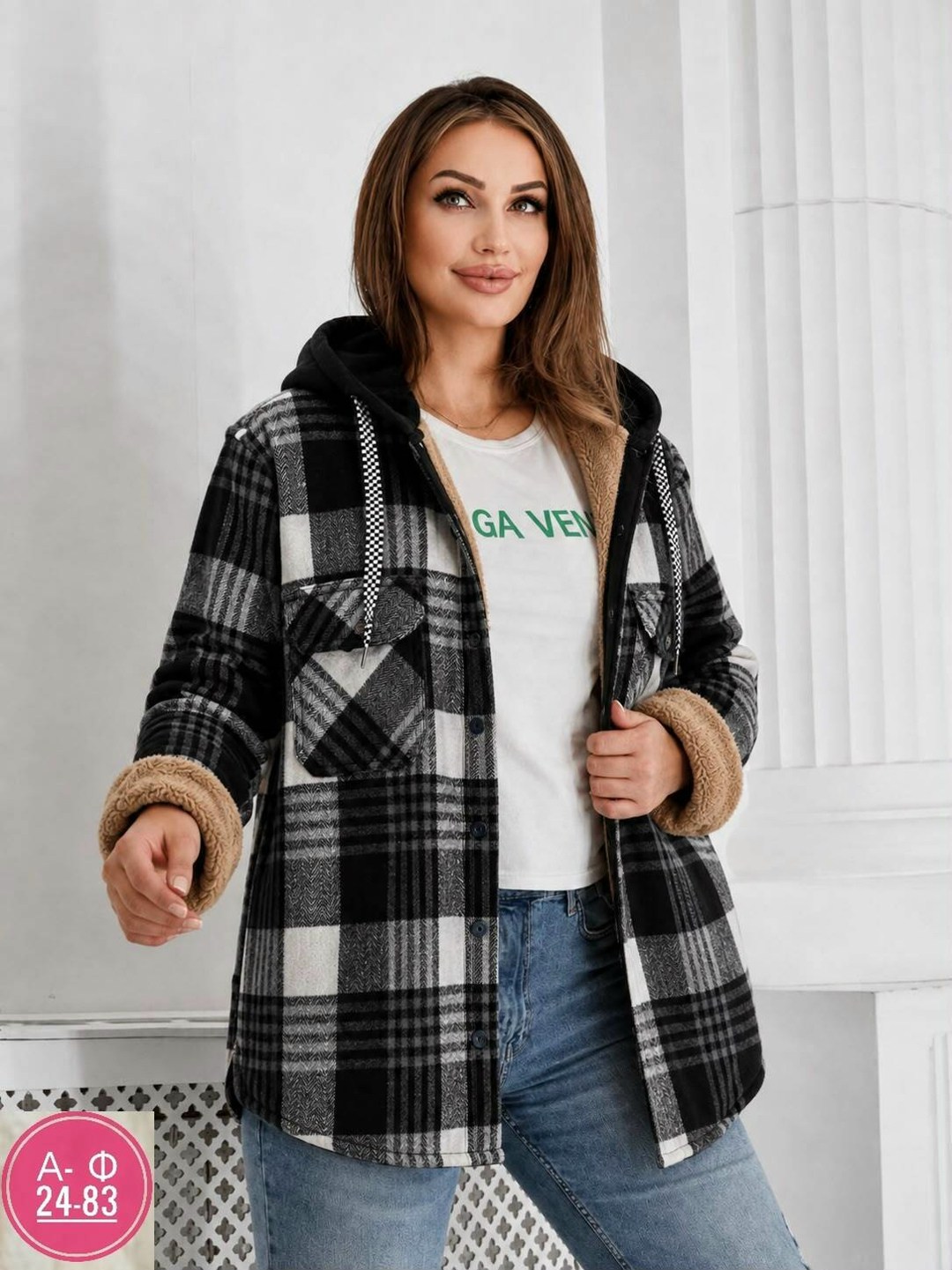 худи теплая в клетку удлиненная на меху tanhia fashion,теплая кофта,женская кофта,рубашка оверсайз теплая в клетку,рубашка оверсайз теплая в клетку удлиненная
