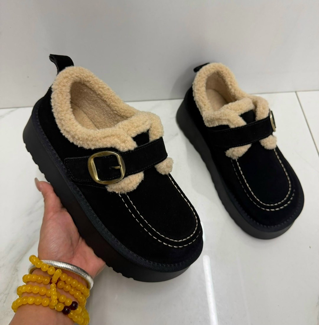 , женская,модная ,зимняя ,лоферы с мехом