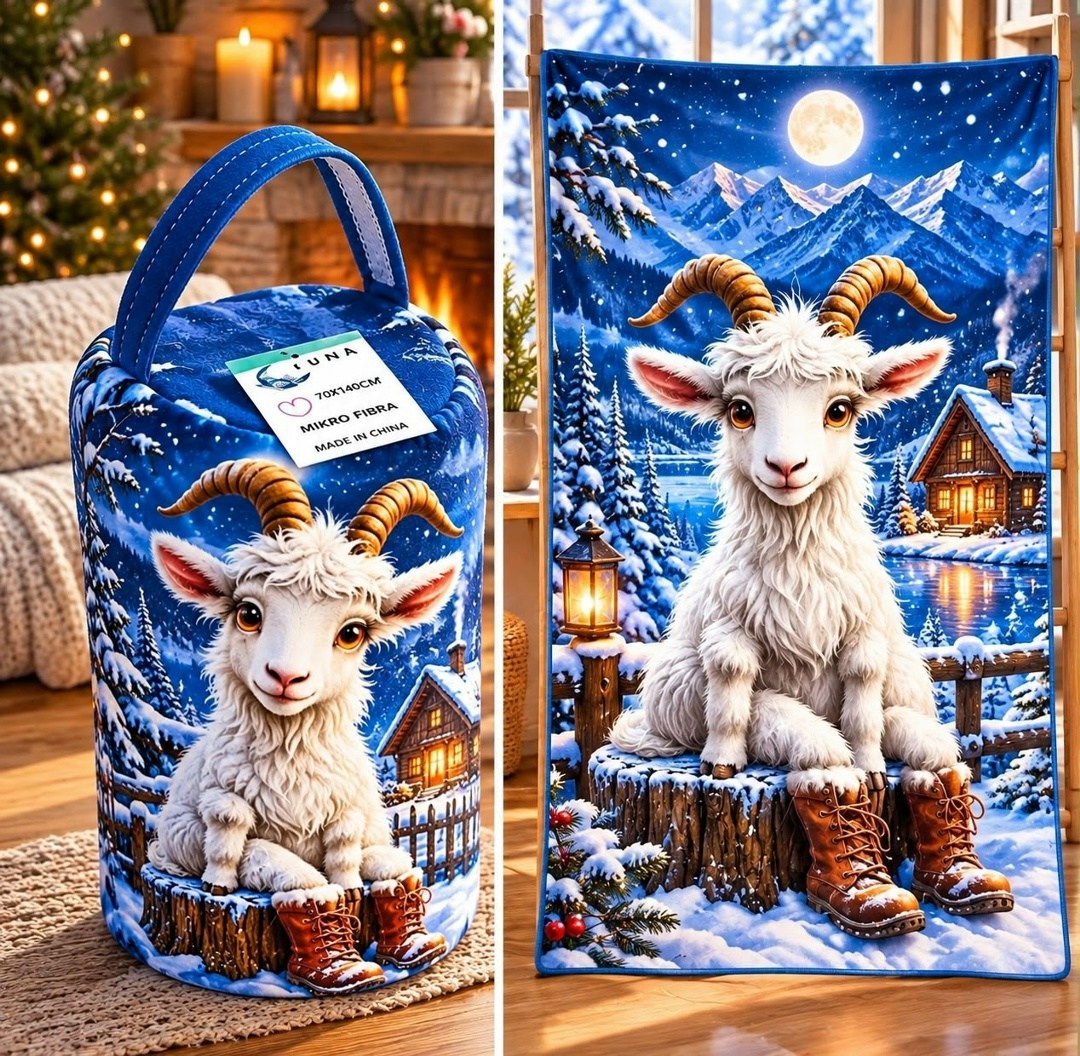 овечка с ягненком,полотенца махровая,ягненок козел,овечка,ягнёнок
