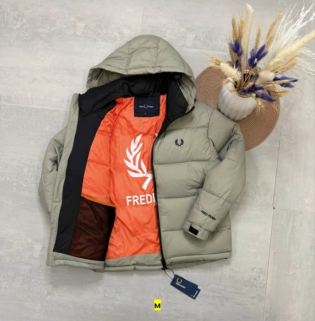 пуховик утепленный зимний куртка fred perry,мужская зимняя куртка,куртка пуховик мужская,куртка демисезонная,куртка зимняя