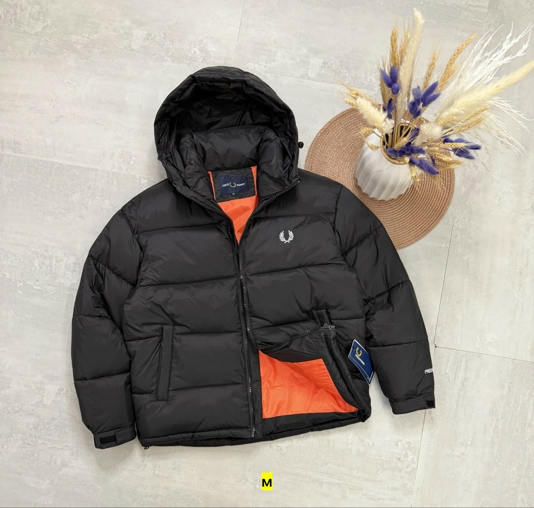 пуховик утепленный зимний куртка fred perry,мужская зимняя куртка,куртка пуховик мужская,куртка демисезонная,куртка зимняя