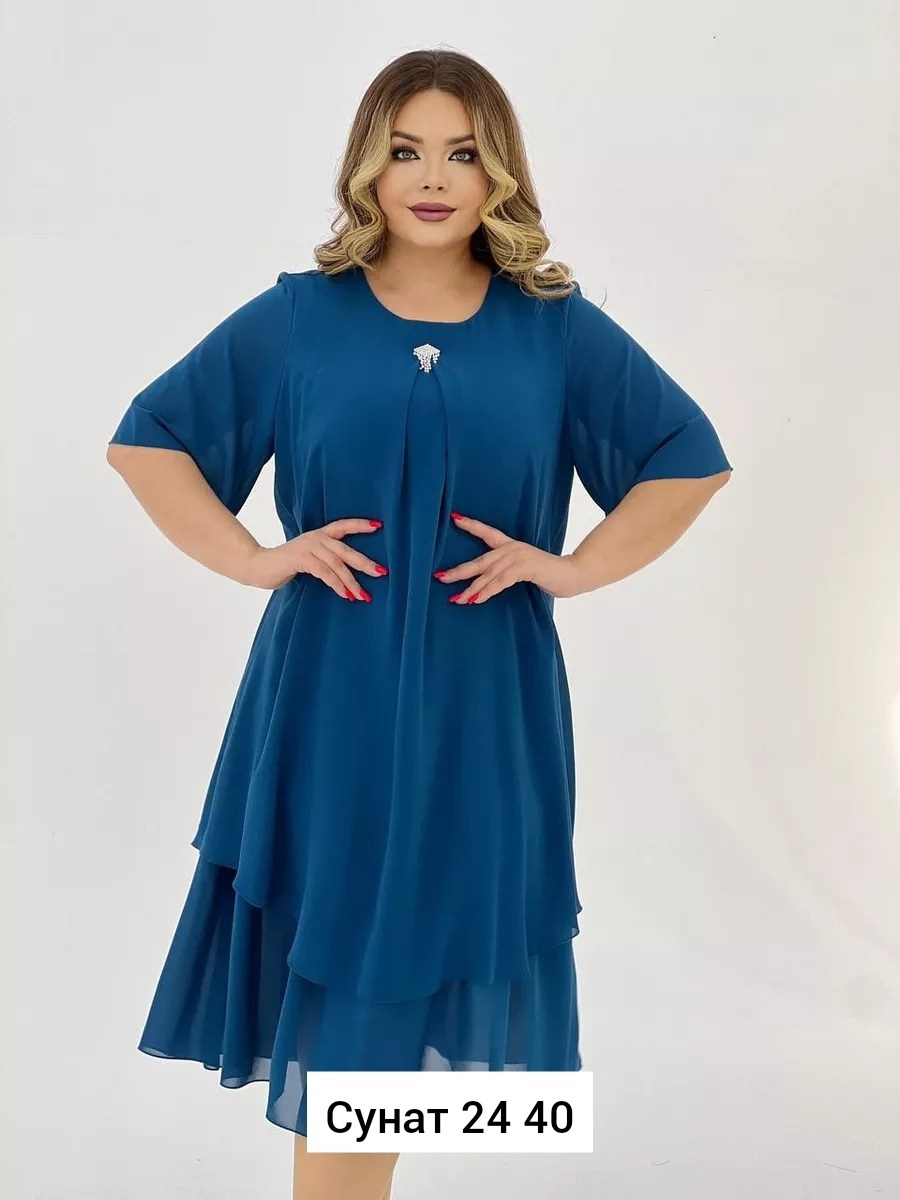 шифоновое платье большого размера binmoda,платье нарядное,платье женское,платье женское больших размеров,платье