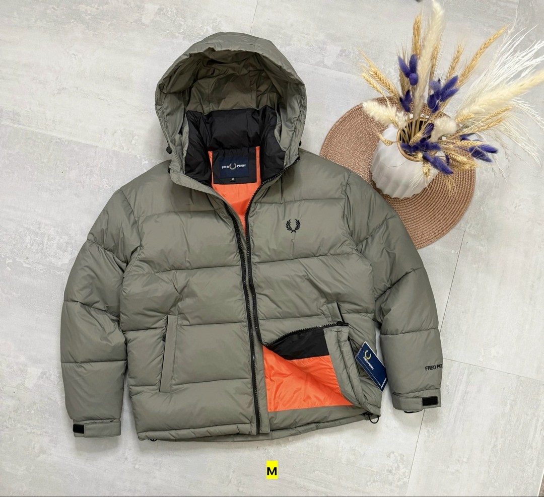 пуховик утепленный зимний куртка fred perry,мужская зимняя куртка,куртка пуховик мужская,куртка демисезонная,куртка зимняя