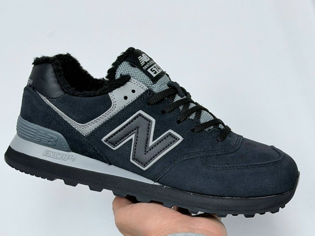 кроссовки new balance 574,кроссовки new balance 574 с мехом черные,зимние кроссовки new balance 574,кроссовки new balance 574 зимние замшевые черные,кроссовки new balance