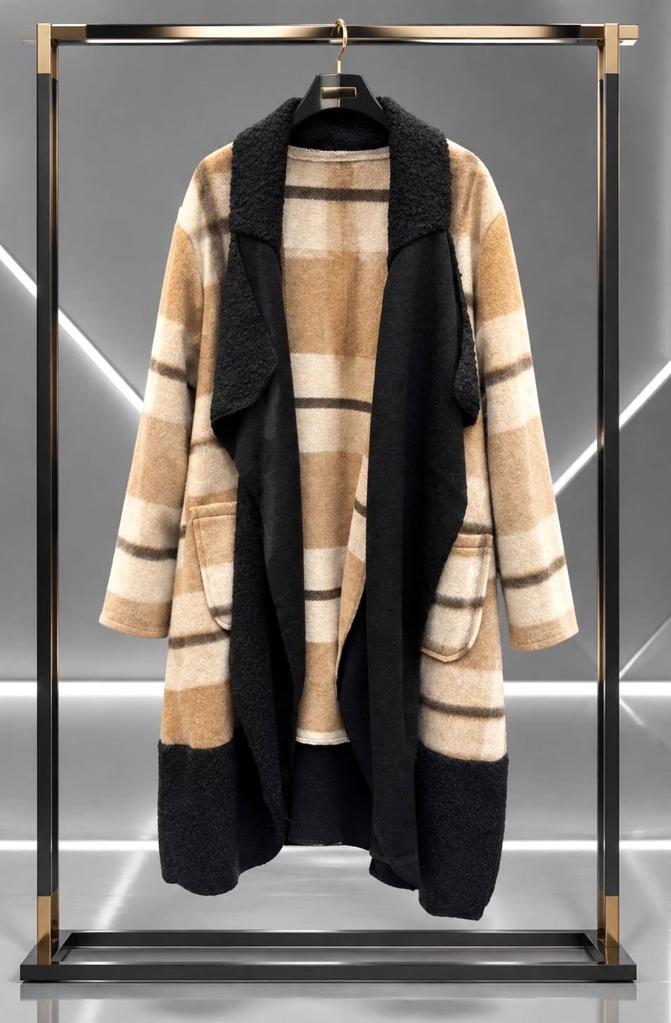 модные образы,пальто в клетку,пальто oversize макси в клетку asos design,шерстяное пальто,пальто