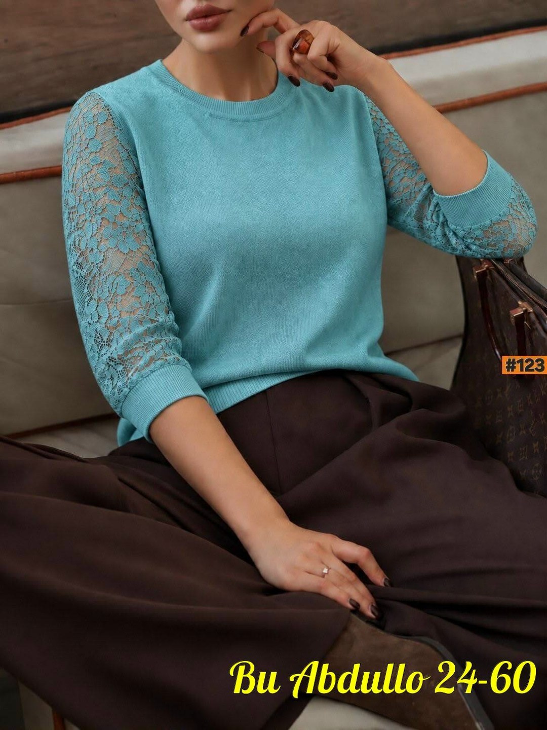 кашемировый свитер с кружевными рукавами sofia cashmere черный,кофта с кружевами,кашемировые кофты с кружевом,женская кофта,кофта с кружевными рукавами