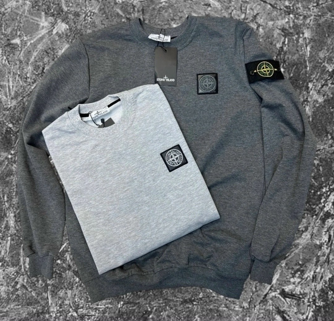 свитшот мужской stone island,свитшот stone island,свитшот мужской повседневный stone island серый xl,стон айленд кофта,свитшот мужской повседневный stone island цвет: серый размер: xl