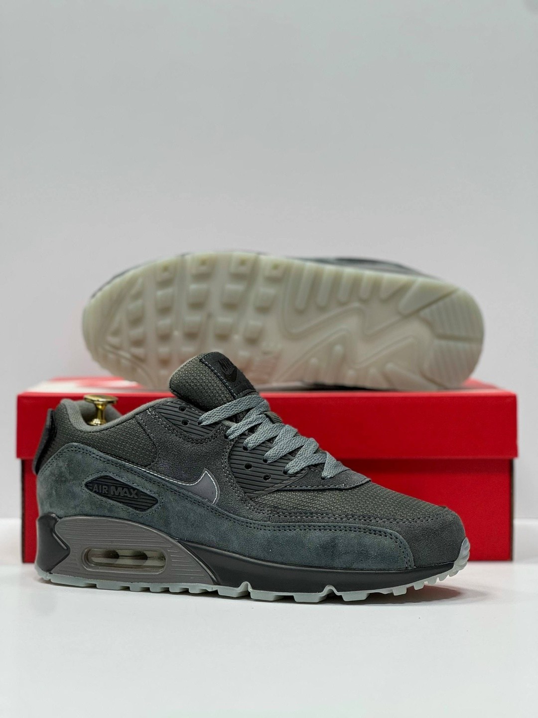 кроссовки nike air max 90,мужские кроссовки nike air max 90,nike air max 90 серые,кроссовки,кроссовки nike air max 90 terrascape