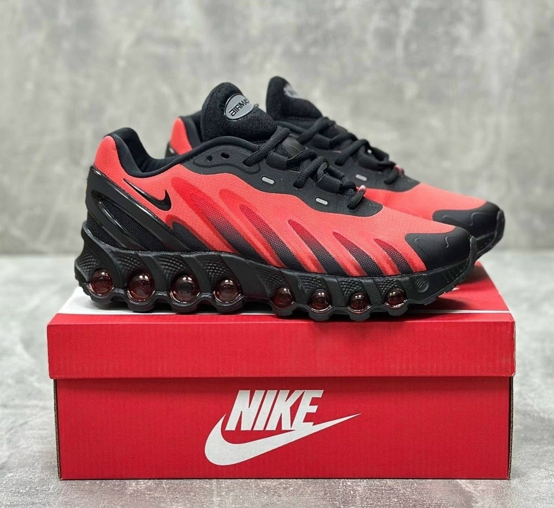 кроссовки nike air max dn8 gs 'black bright crimson',кроссовки nike air max dn,кроссовки,кроссовки мужской,красные кроссовки nike air max dn8 bred