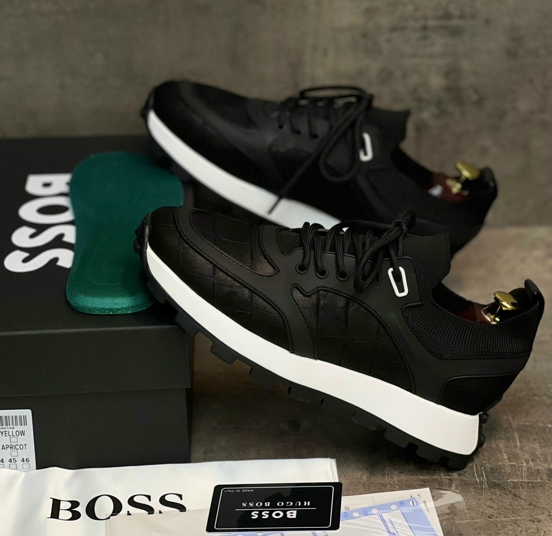 кроссовки boss,кроссовки boss кроссовки,мужские кроссовки,кроссовки босс,мужские повседневные удобные кроссовки boss черный