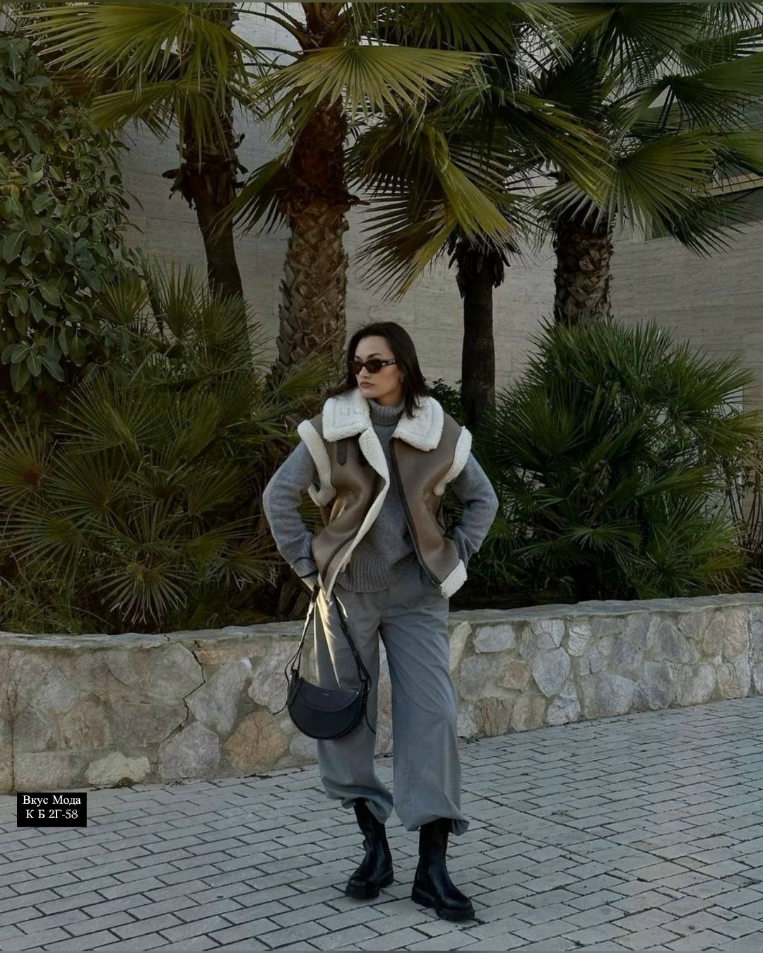 жилетка дубленка,мода мод,женская мода,zara коричневый контраст искусственной овчины хилет с меховым воротником жилет авиатор куртка