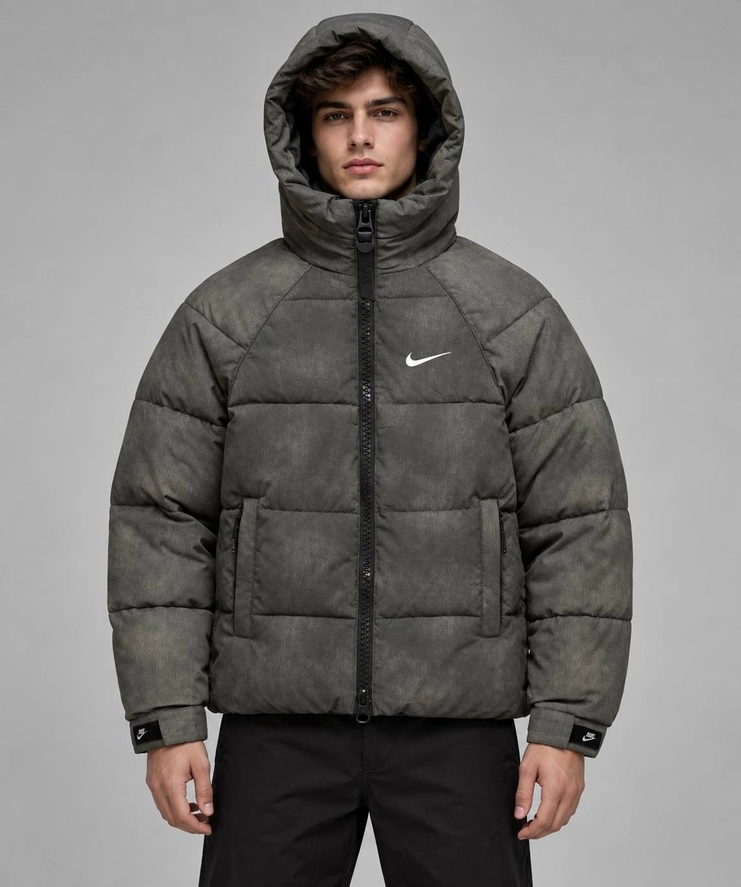 nike men s storm fit windrunner insulated puffer jacket,пуховик мужской nike,куртка пуховик,мужская утепленная куртка-пуховик storm-fit windrunner nike серый,мужская куртка nike storm-fit windrunner i