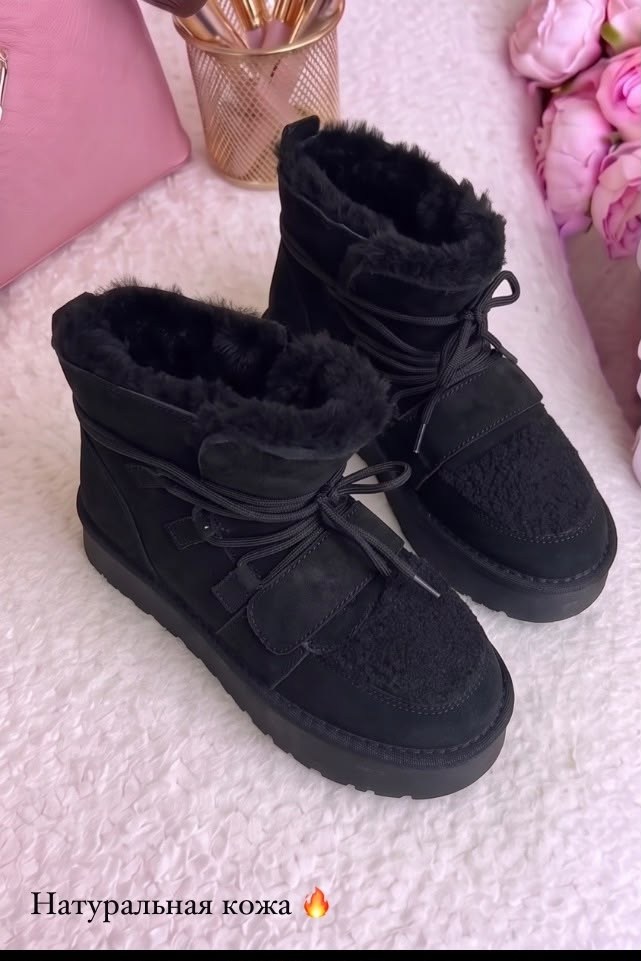 ,короткие угги зимние на платформе шнуровка emelina shop,угги женские,угги emelina shop,женские зимние угги на меху
