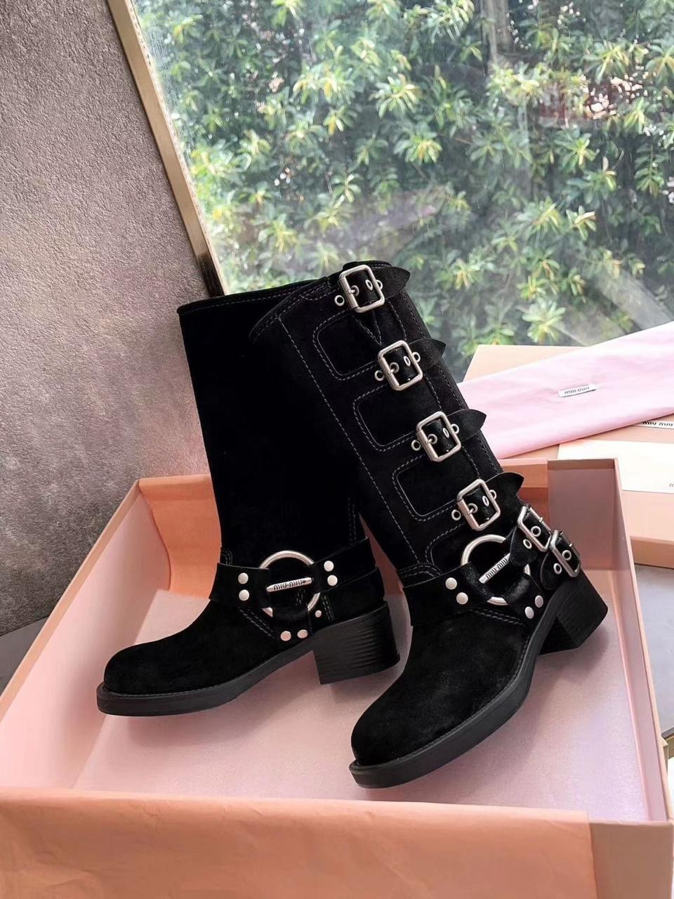 miu miu сапоги,женские премиальные сапоги miu miu,сапоги miu miu premium,женские сапоги,сапоги женские натуральная замша
