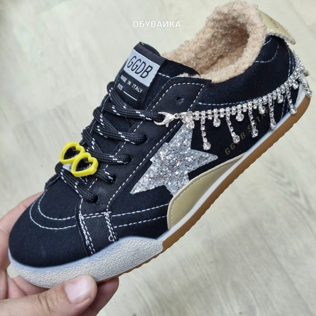 ,кеды golden goose,кеды зимние с натуральным мехом golden goose premium shoes,кроссовки со звездами,кроссовки golden goose