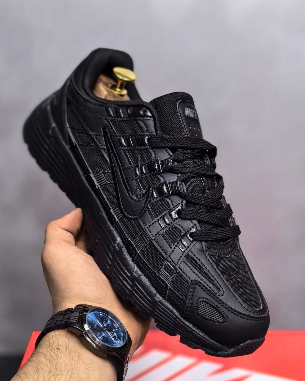 кроссовки nike p-6000,мужские кроссовки nike p-6000 цвет чёрный размер 42 eu,nike p-6000 кроссовки мужчины black,демисезонные кроссовки найк p-6000 gore-tex,кроссовки