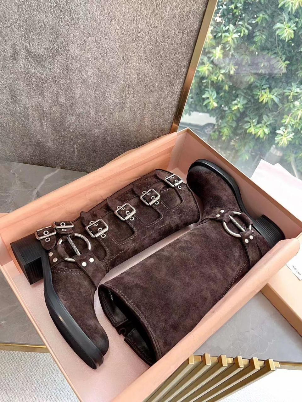 miu miu сапоги,женские премиальные сапоги miu miu,сапоги miu miu premium,женские сапоги,сапоги женские натуральная замша