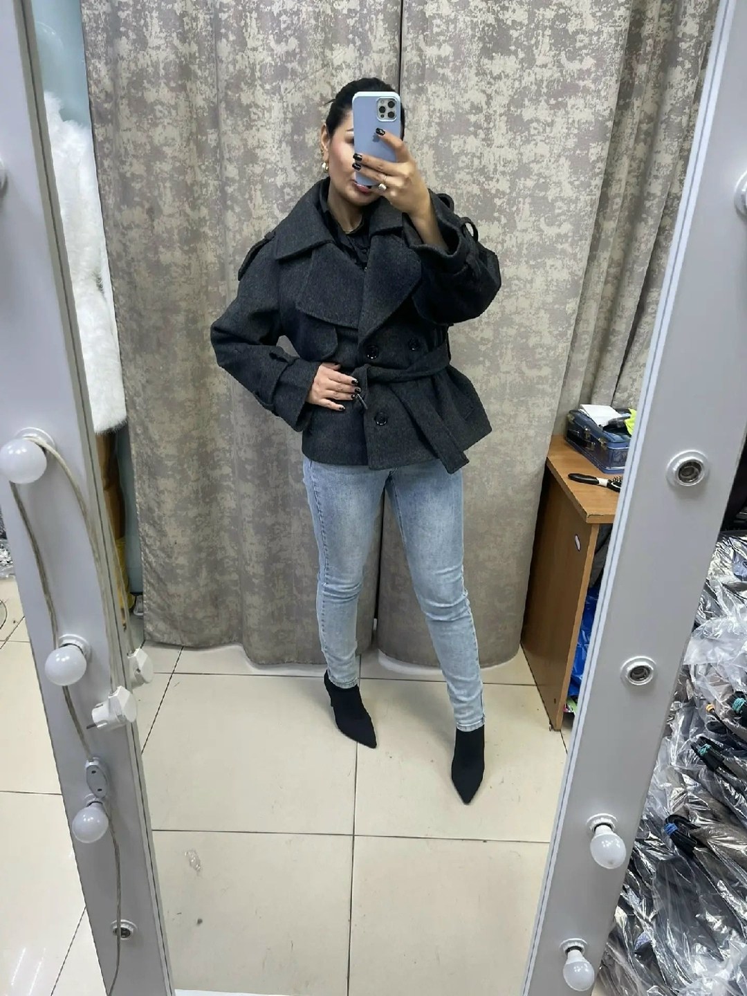 полупальто,пальто косуха,короткое пальто,куртка пальто,куртка косуха из пальтовой ткани женская
