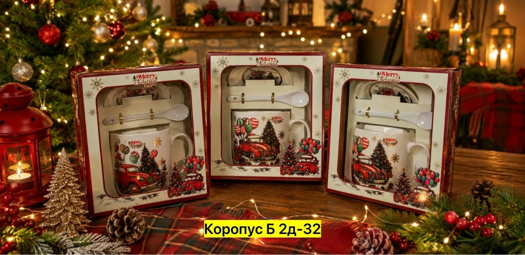 новогодние подарочные наборы,набор новогодних кружек,подарочная новогодняя кружка,кружка новогодняя,новогодние наборы