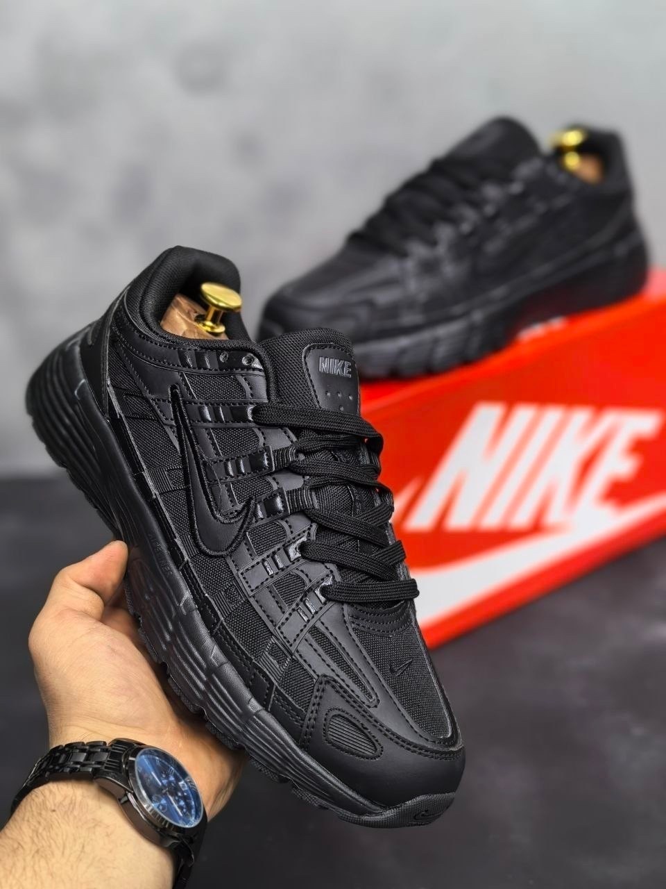 кроссовки nike p-6000,мужские кроссовки nike p-6000 цвет чёрный размер 42 eu,nike p-6000 кроссовки мужчины black,демисезонные кроссовки найк p-6000 gore-tex,кроссовки