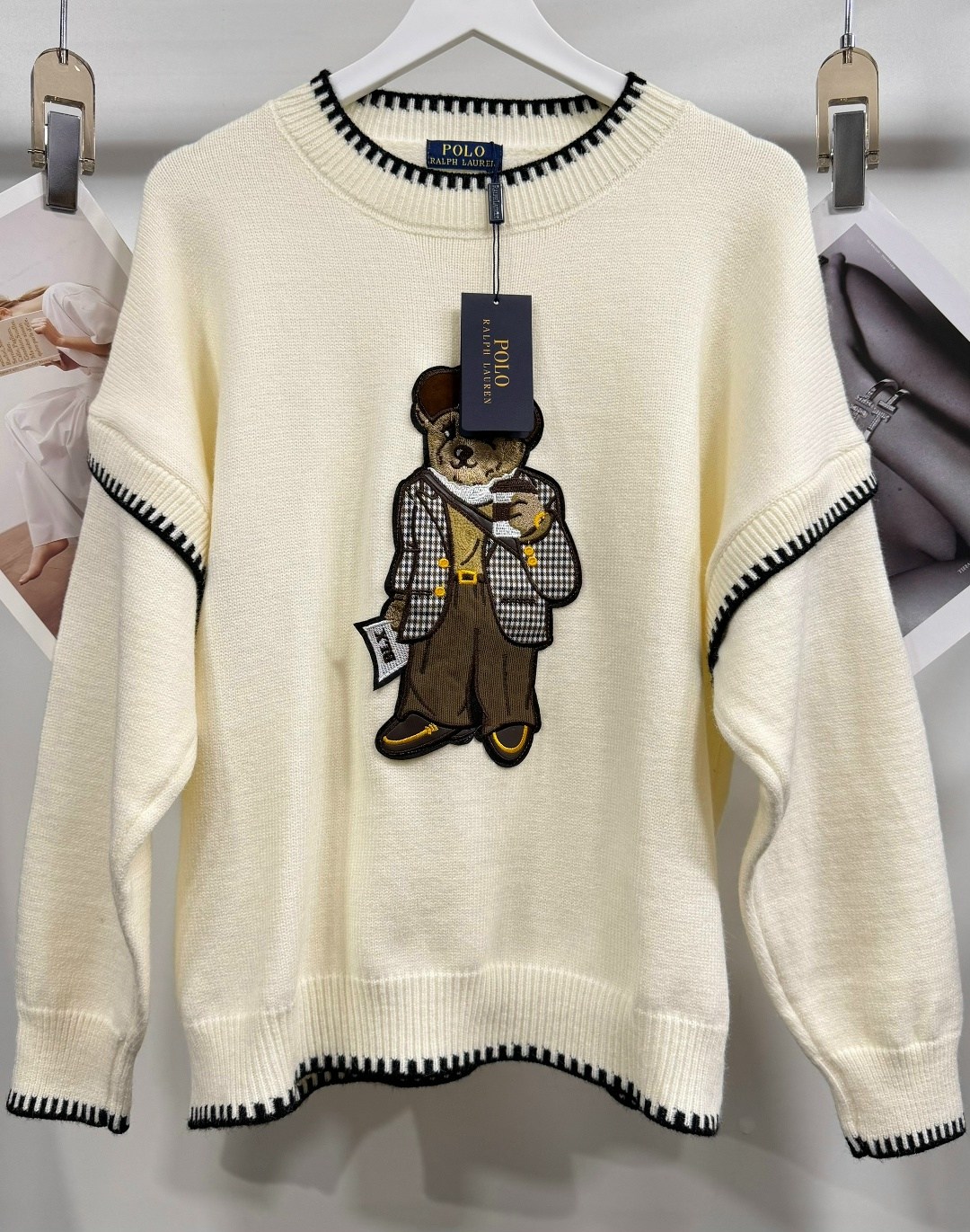 свитер ralph lauren,женский свитер ralph lauren,свитер ralph lauren bear white sweater,polo ralph lauren bear sweater,polo ralph lauren womens bear teddy white jumper sweater