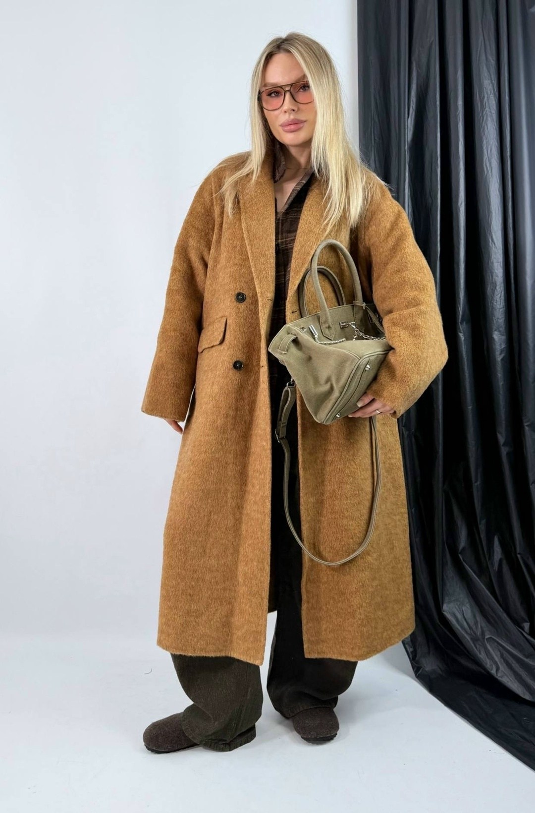 экошуба пальто тедди длинная cosmo brand,оверсайз пальто,пальто шерстяная,коричневое пальто,пальто шуба