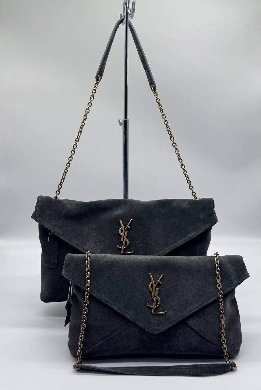 сумка yves saint laurent черная натуральная замша,saint laurent сумка,замшевая сумка,yves saint laurent сумка,сумка