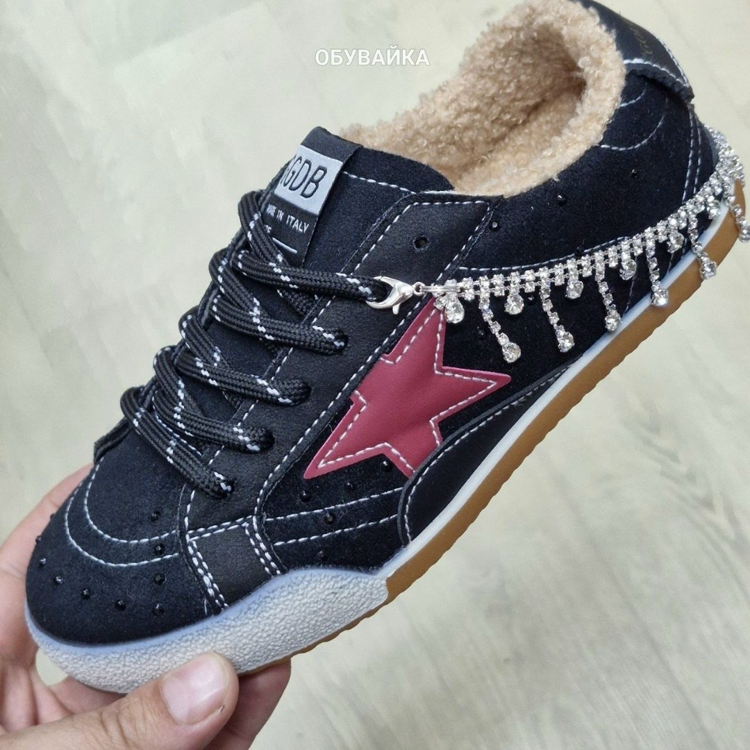 ,кеды golden goose,кеды зимние с натуральным мехом golden goose premium shoes,кроссовки со звездами,кроссовки golden goose