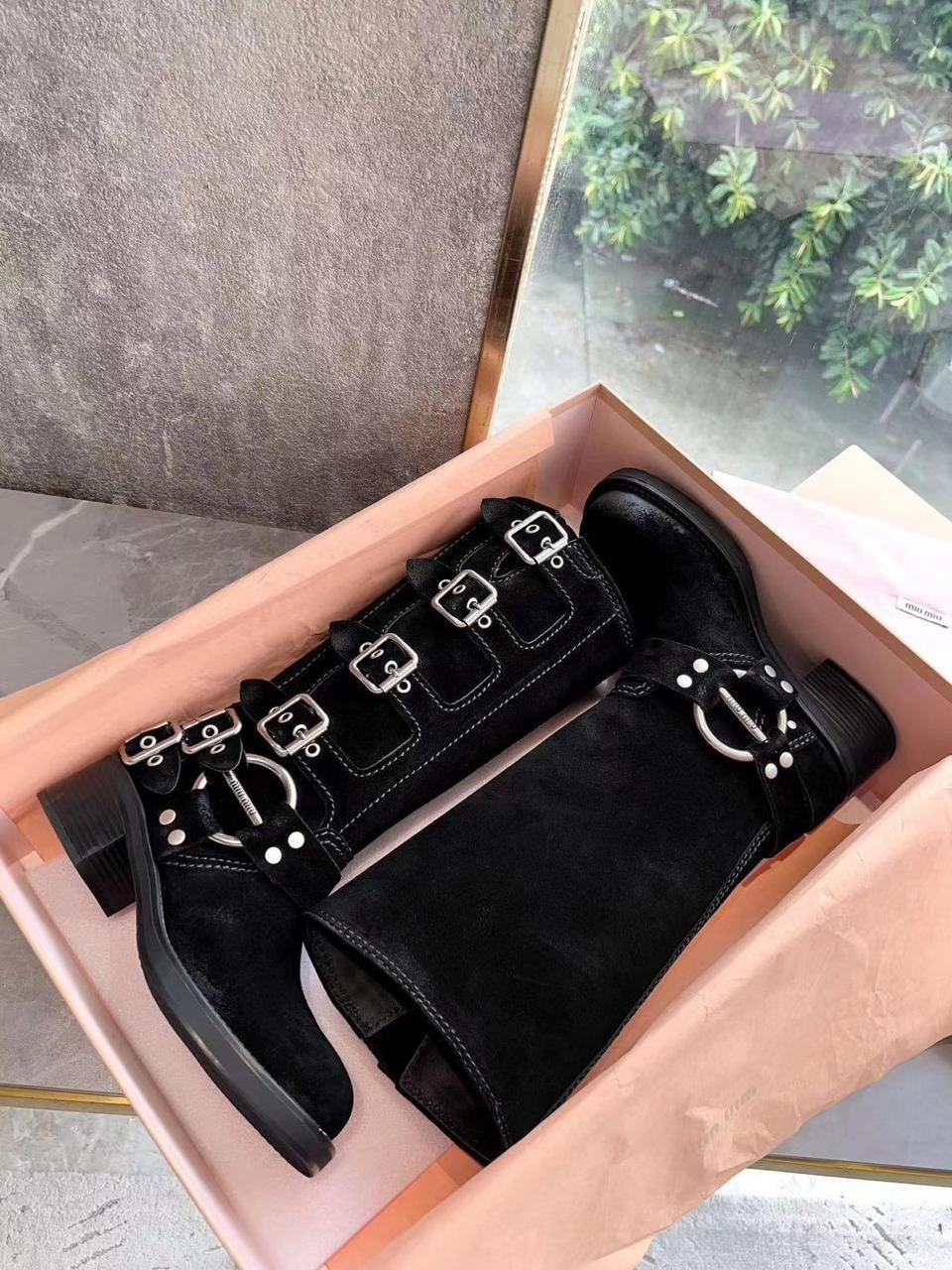 miu miu сапоги,женские премиальные сапоги miu miu,сапоги miu miu premium,женские сапоги,сапоги женские натуральная замша