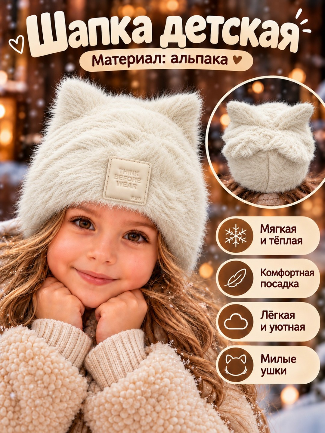 шапка для девочек теплая,детская шапочка,детская зимняя шапка,теплая шапка,детская шапка