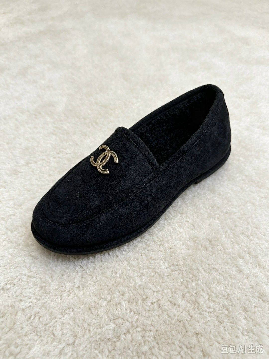 лоферы chanel,женские лоферы chanel,женские лоферы chanel с мехом,,замшевые лоферы