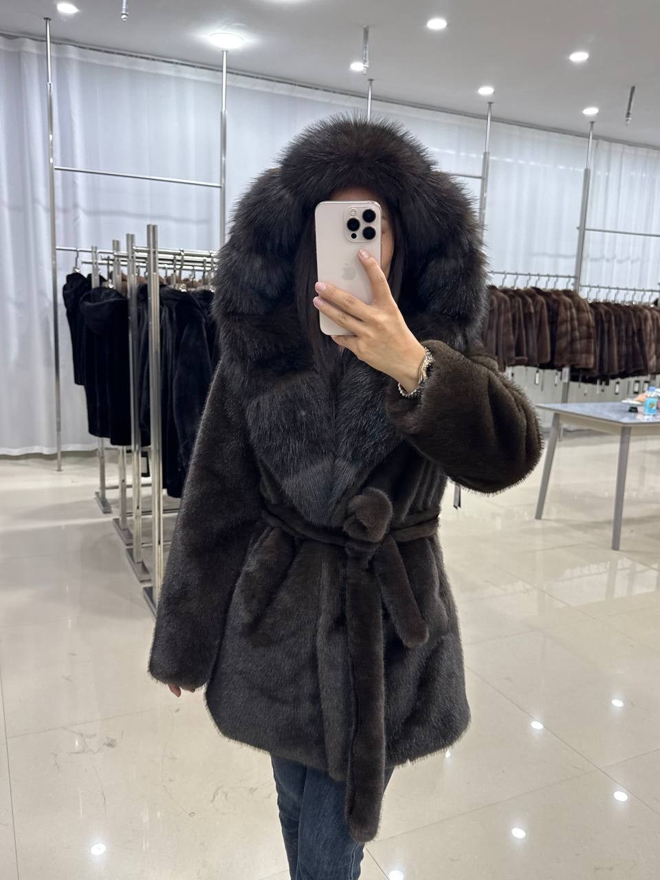 норковая шуба с капюшоном,норковая шуба,норковая шуба с капюшоном из куницы,шуба с капюшоном,женская норковая шуба с капюшоном
