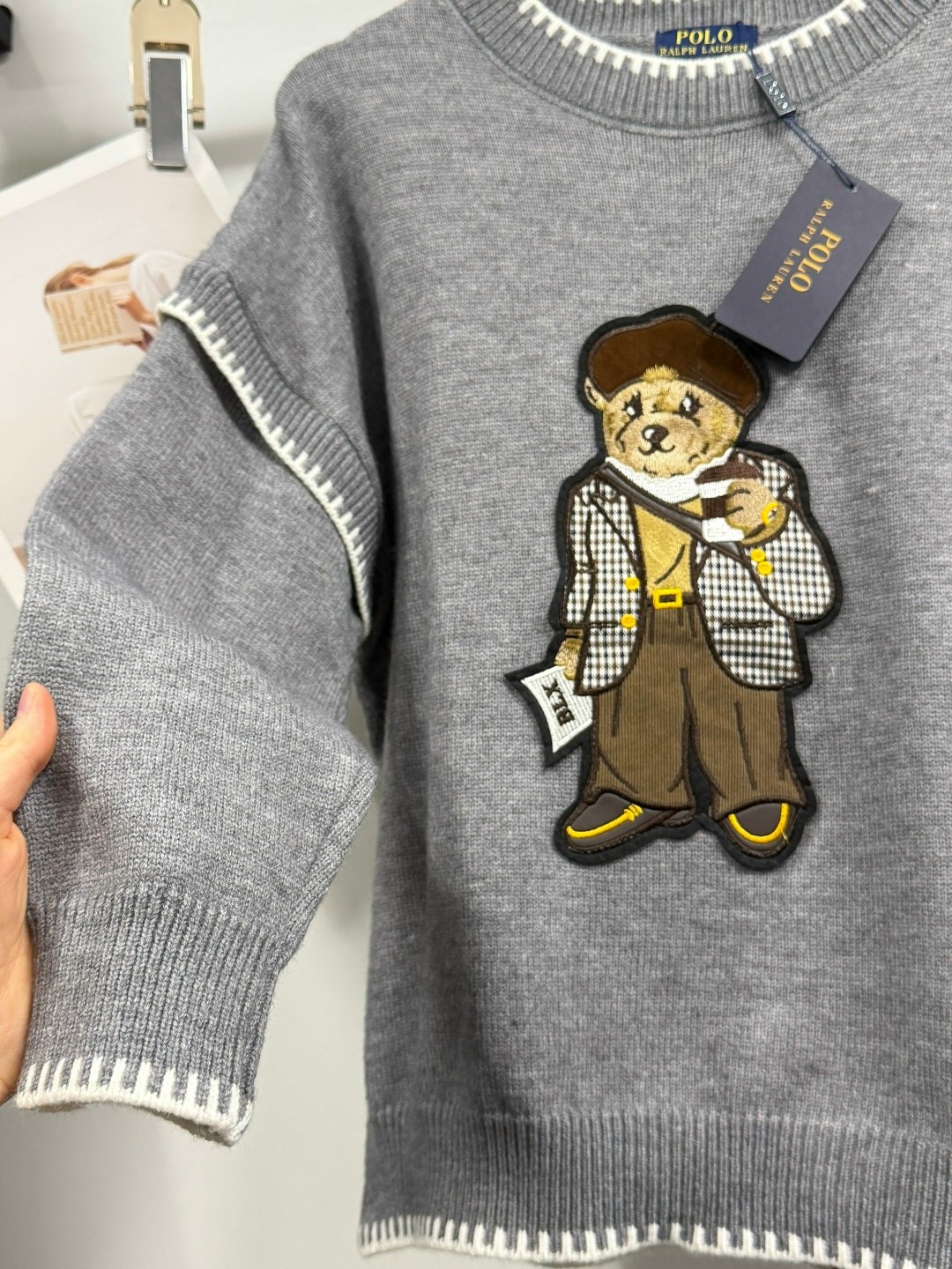 женский свитер ralph lauren,ralph lauren polo bear,свитшот джемпер женский ralph lauren,polo ralph lauren bear sweater,свитер с вышивкой