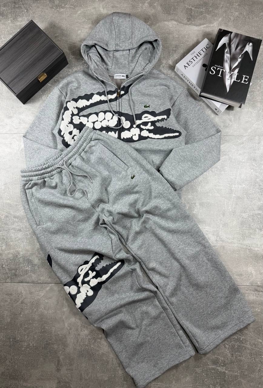 спортивный костюм lacoste,мужской спортивный костюм,lacoste grey sweatsuit,костюм спортивный,спортивные костюмы для мужчин