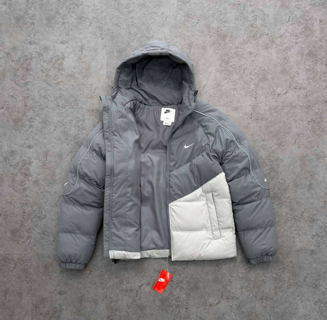 мужской пуховик nike,зимняя куртка nike,пуховик nike down jacket men's white,куртка storm-fit windrunner primafloft hoodie jacket nike цвет серый,куртка пуховик зимняя