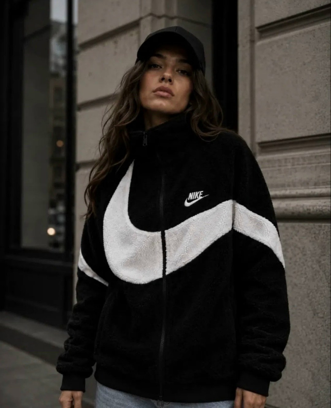 nike big swoosh jacket fleece,толстовка nike big swoosh boa jacket,nike big swoosh кофта меховая,двухсторонняя куртка nike,куртка nike барашек