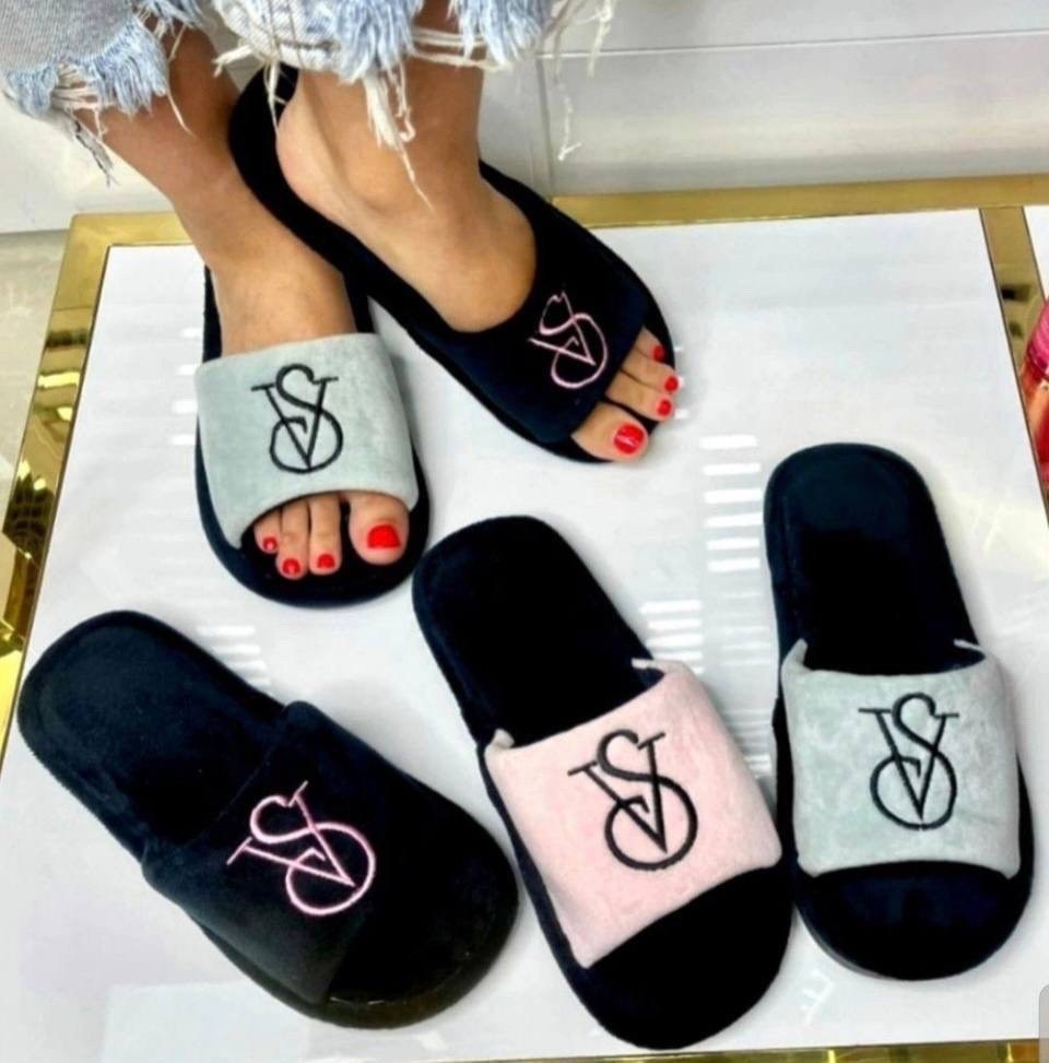 тапки victoria secret,тапочки виктория сикрет,тапочки victoria secret,тапочки домашние женские,домашние тапочки