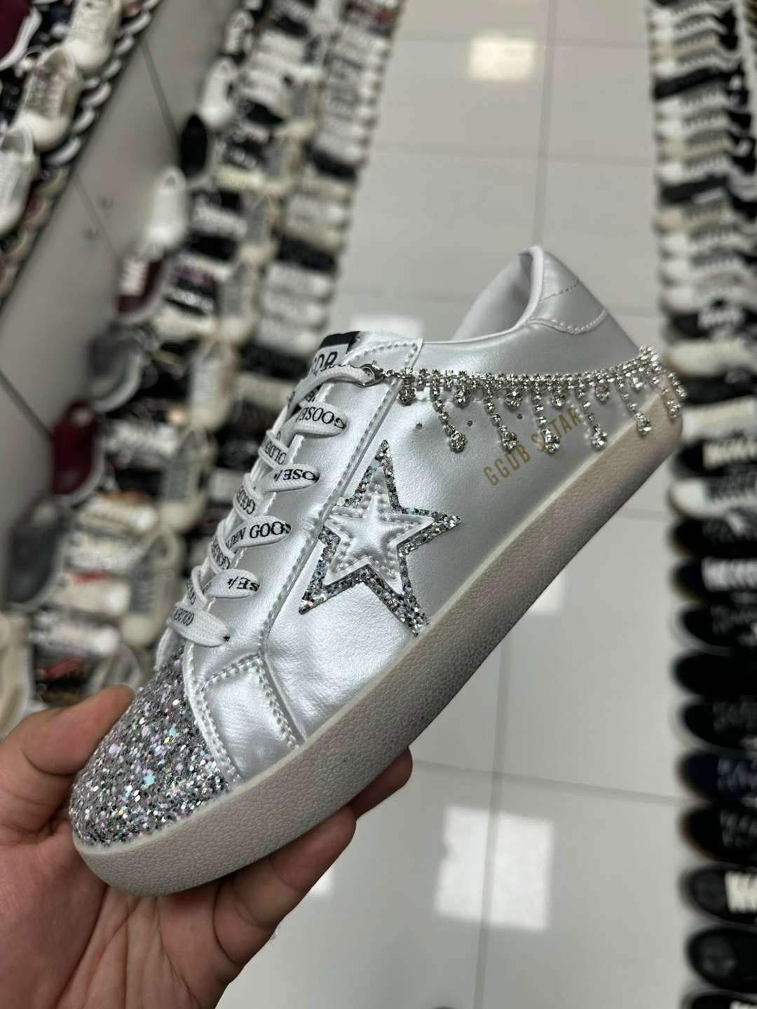 ,голден роуз кеды,кеды golden goose hi star glitter low-top,кеды golden goose,кеды женски