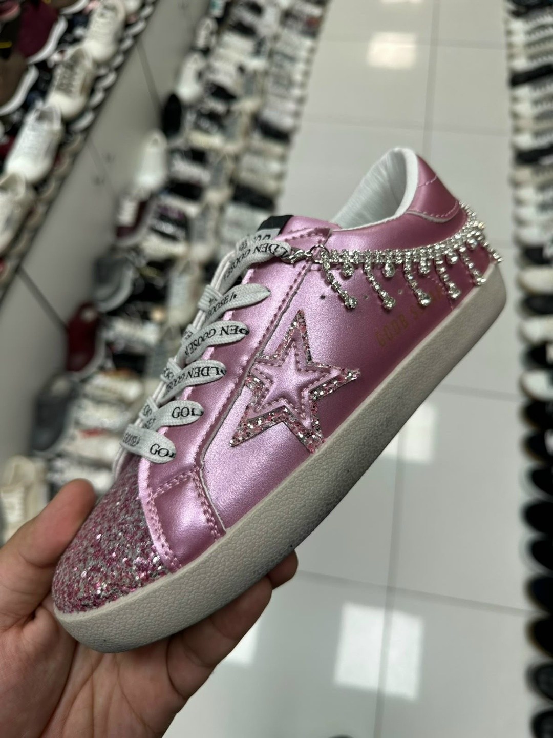 ,голден роуз кеды,кеды golden goose hi star glitter low-top,кеды golden goose,кеды женски