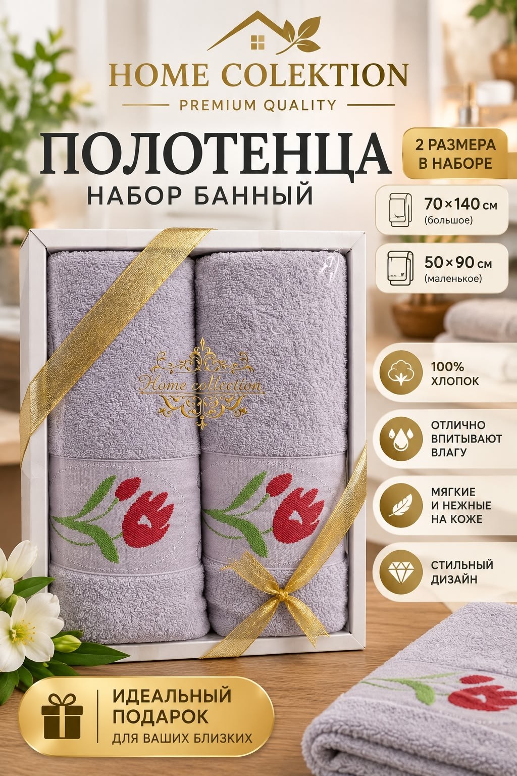 наборы полотенец,подарочные наборы полотенец,полотенца кухонные из микрофибры набор подарочный,набор полотенец merzuka,комплект махровых полотенец
