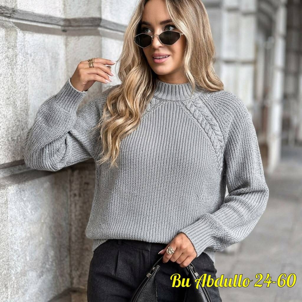 свитер оверсайз вязаный с горлом укороченный hs fashion,свитер оверсайз вязаный укороченный теплый кк fashion,свитер женский,свитер оверсайз,свитер оверсайз вязаный