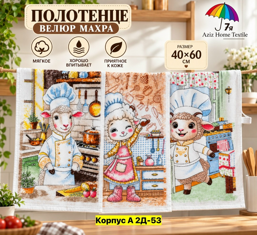 полотенца для кухни с зайчиками,вафельное полотенце для кухни,кухонное полотенце,набор вафельные полотенца для кухни,набор кухонные полотенец
