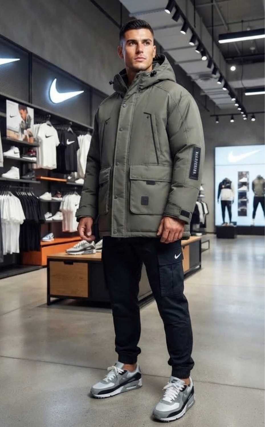 куртка зимняя nike,мужская парка nike,куртка парка мужская,пуховики мужские,куртка зимняя
