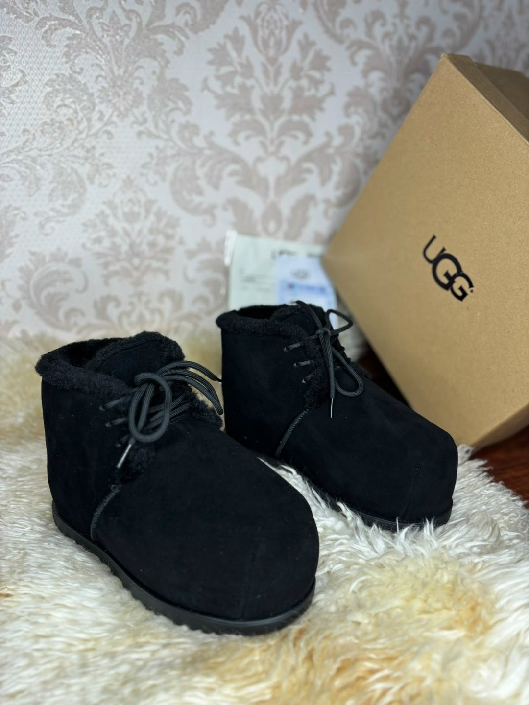ботинки neumel ii ugg черный,,ugg neumel black,ботинки ugg мужские,ugg neumel